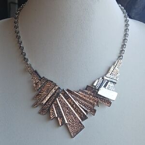 Paparazzi Silver Textured Necklace